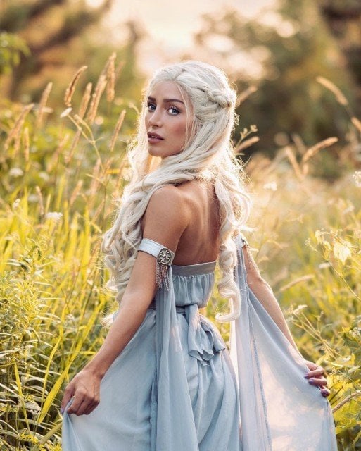 Another year of more Daenerys cosplays ✨🐉 Feelin’ supa ethereal...