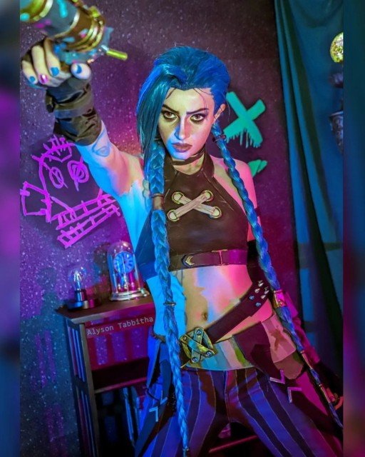 My Jinx Cosplay from @arcaneshow 💜🔫💙 Swipe for a variety...