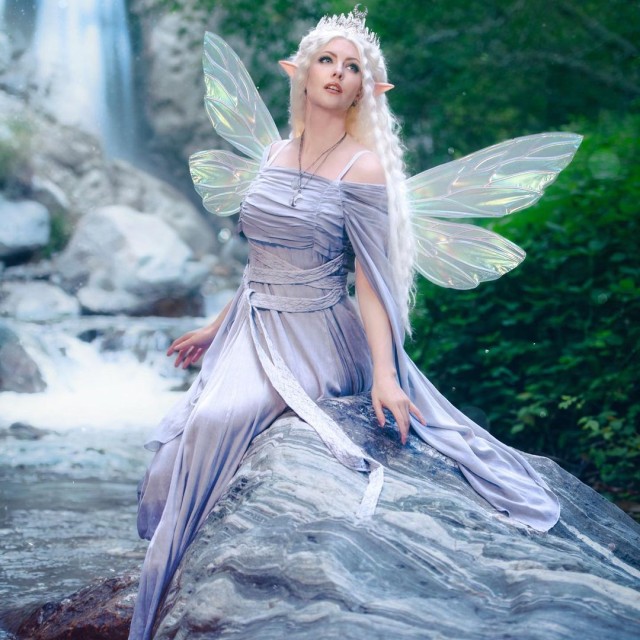 Just a lil fairy sitting on a rock. 🌙✨📸: @ericcarrollphoto...