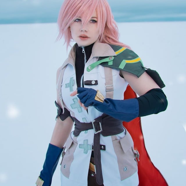 New year with a very spontaneous cosplay of Lightning from...