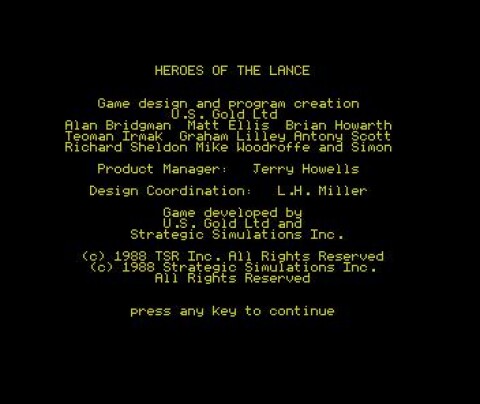 Advanced Dungeons & Dragons: Heroes of the Lance
