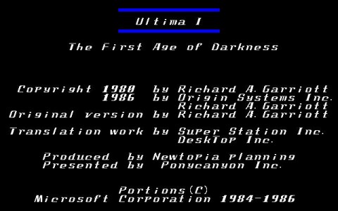 Ultima I: The First Age of Darkness Иконка игры