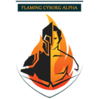 Flaming Cyborg Alpha logo