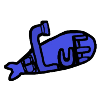 Blue Submarine logo