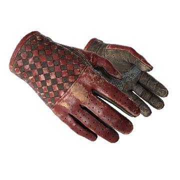 Driver Gloves, Crimson Weave