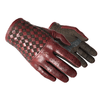 Driver Gloves, Crimson Weave